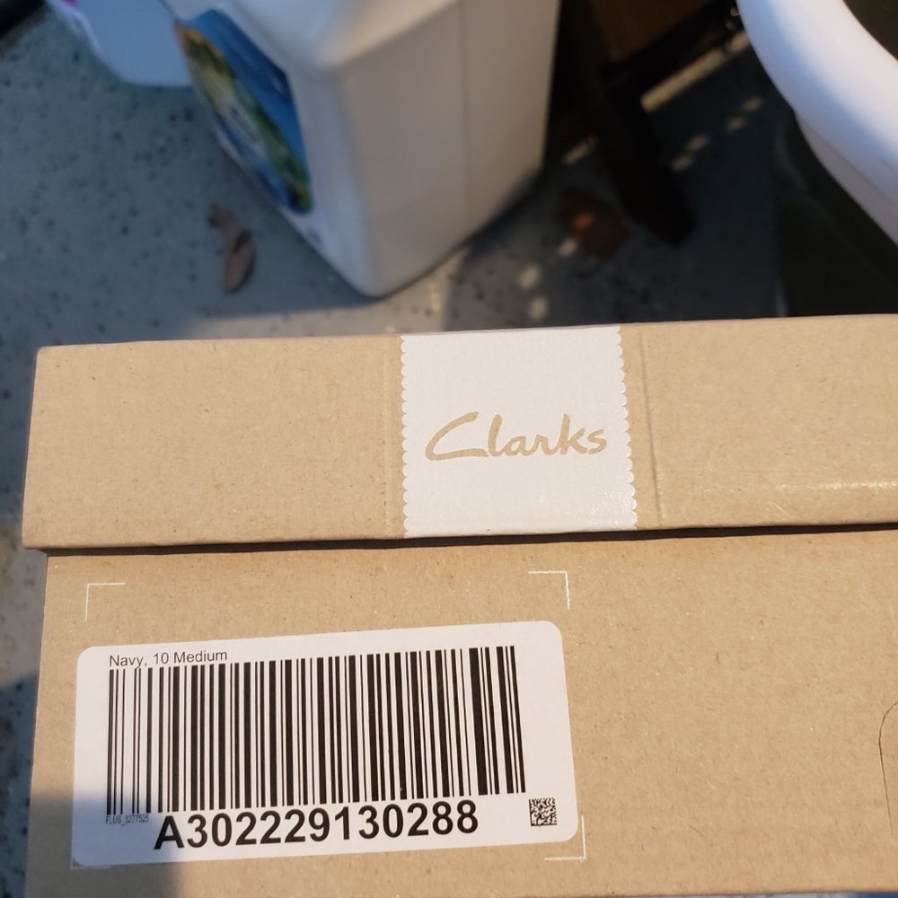 Clarks Navy Flat Navy size 10